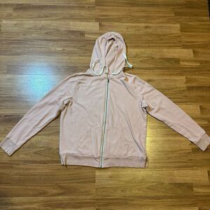 Flirtitude Active Full Zip Hooded Sweatshirt Pink | Women Size XL